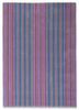 linear beige and brown wool hand tufted Rug - HeadShot