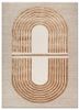 come around red and orange wool and viscose hand tufted Rug - HeadShot