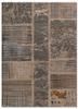 provenance grey and black wool and bamboo silk hand knotted Rug - HeadShot provenance grey and black wool and bamboo silk hand knotted Rug - HeadShot