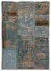 provenance blue wool hand knotted Rug - HeadShot provenance blue wool hand knotted Rug - HeadShot
