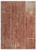 provenance red and orange wool and silk hand knotted Rug - HeadShot provenance red and orange wool and silk hand knotted Rug - HeadShot