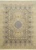 aurora beige and brown wool and silk hand knotted Rug - HeadShot aurora beige and brown wool and silk hand knotted Rug - HeadShot