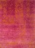 pink and purple pink and purple wool and silk hand knotted Rug