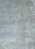 grey and black grey and black wool and silk hand knotted Rug