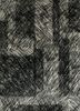 grey and black grey and black wool and silk hand knotted Rug