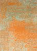 free verse by kavi red and orange wool and silk hand knotted Rug - HeadShot free verse by kavi red and orange wool and silk hand knotted Rug - HeadShot