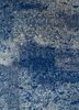 blue blue hand knotted Rug