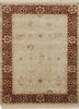 aurora ivory wool and silk hand knotted Rug - HeadShot aurora ivory wool and silk hand knotted Rug - HeadShot