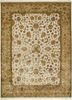 aurora ivory wool and silk hand knotted Rug - HeadShot aurora ivory wool and silk hand knotted Rug - HeadShot