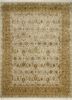 aurora ivory wool and silk hand knotted Rug - HeadShot