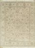 ivory ivory wool and silk hand knotted Rug