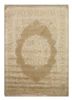  gold wool and silk hand knotted Rug