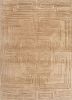 beige and brown beige and brown wool hand knotted Rug