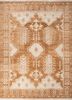 manifest red and orange afghan wool hand knotted Rug - HeadShot manifest red and orange afghan wool hand knotted Rug - HeadShot