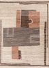 manifest beige and brown afghan wool hand knotted Rug - HeadShot manifest beige and brown afghan wool hand knotted Rug - HeadShot
