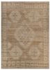 thyme beige and brown afghan wool hand knotted Rug - HeadShot thyme beige and brown afghan wool hand knotted Rug - HeadShot