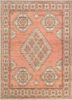 red and orange red and orange afghan wool hand knotted Rug