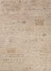beige and brown beige and brown afghan wool hand knotted Rug