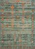 thyme green afghan wool hand knotted Rug - HeadShot