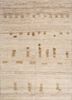 manifest beige and brown afghan wool hand knotted Rug - HeadShot manifest beige and brown afghan wool hand knotted Rug - HeadShot