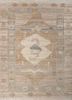 thyme beige and brown wool hand knotted Rug - HeadShot thyme beige and brown wool hand knotted Rug - HeadShot