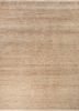 aprezo beige and brown wool hand knotted Rug - HeadShot