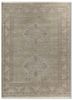 green green wool hand knotted Rug