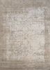 ivory ivory silk hand knotted Rug