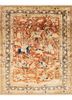 gulmarg beige and brown silk hand knotted Rug - HeadShot gulmarg beige and brown silk hand knotted Rug - HeadShot