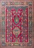 aalam pink and purple wool hand knotted Rug - HeadShot aalam pink and purple wool hand knotted Rug - HeadShot
