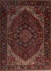 aalam red and orange wool hand knotted Rug - HeadShot aalam red and orange wool hand knotted Rug - HeadShot