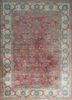 aalam red and orange wool hand knotted Rug - HeadShot aalam red and orange wool hand knotted Rug - HeadShot