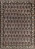 aalam beige and brown wool hand knotted Rug - HeadShot