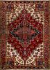 aalam red and orange wool hand knotted Rug - HeadShot aalam red and orange wool hand knotted Rug - HeadShot