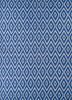 bedouin blue wool flat weaves Rug - HeadShot