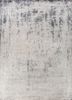 entropy grey and black wool and viscose hand knotted Rug - HeadShot entropy grey and black wool and viscose hand knotted Rug - HeadShot