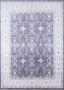 erbe pink and purple bamboo silk hand knotted Rug - HeadShot