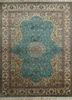 gulmarg green silk hand knotted Rug - HeadShot gulmarg green silk hand knotted Rug - HeadShot