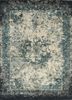 blue blue wool and silk hand knotted Rug