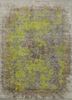 green green wool and silk hand knotted Rug