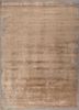 aprezo gold wool and bamboo silk hand knotted Rug - HeadShot