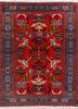 kiaan red and orange wool hand knotted Rug - HeadShot kiaan red and orange wool hand knotted Rug - HeadShot