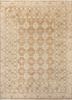 erbe beige and brown wool hand knotted Rug - HeadShot