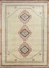 thyme beige and brown wool hand knotted Rug - HeadShot thyme beige and brown wool hand knotted Rug - HeadShot