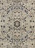 pansy ivory wool hand knotted Rug - HeadShot