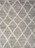 zuri grey and black wool hand knotted Rug - HeadShot