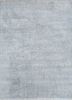 entropy grey and black wool and silk hand knotted Rug - HeadShot