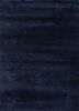 blue blue wool and silk hand knotted Rug
