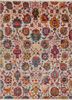 aurora red and orange wool and silk hand knotted Rug - HeadShot aurora red and orange wool and silk hand knotted Rug - HeadShot