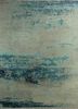 entropy blue wool and silk hand knotted Rug - HeadShot entropy blue wool and silk hand knotted Rug - HeadShot